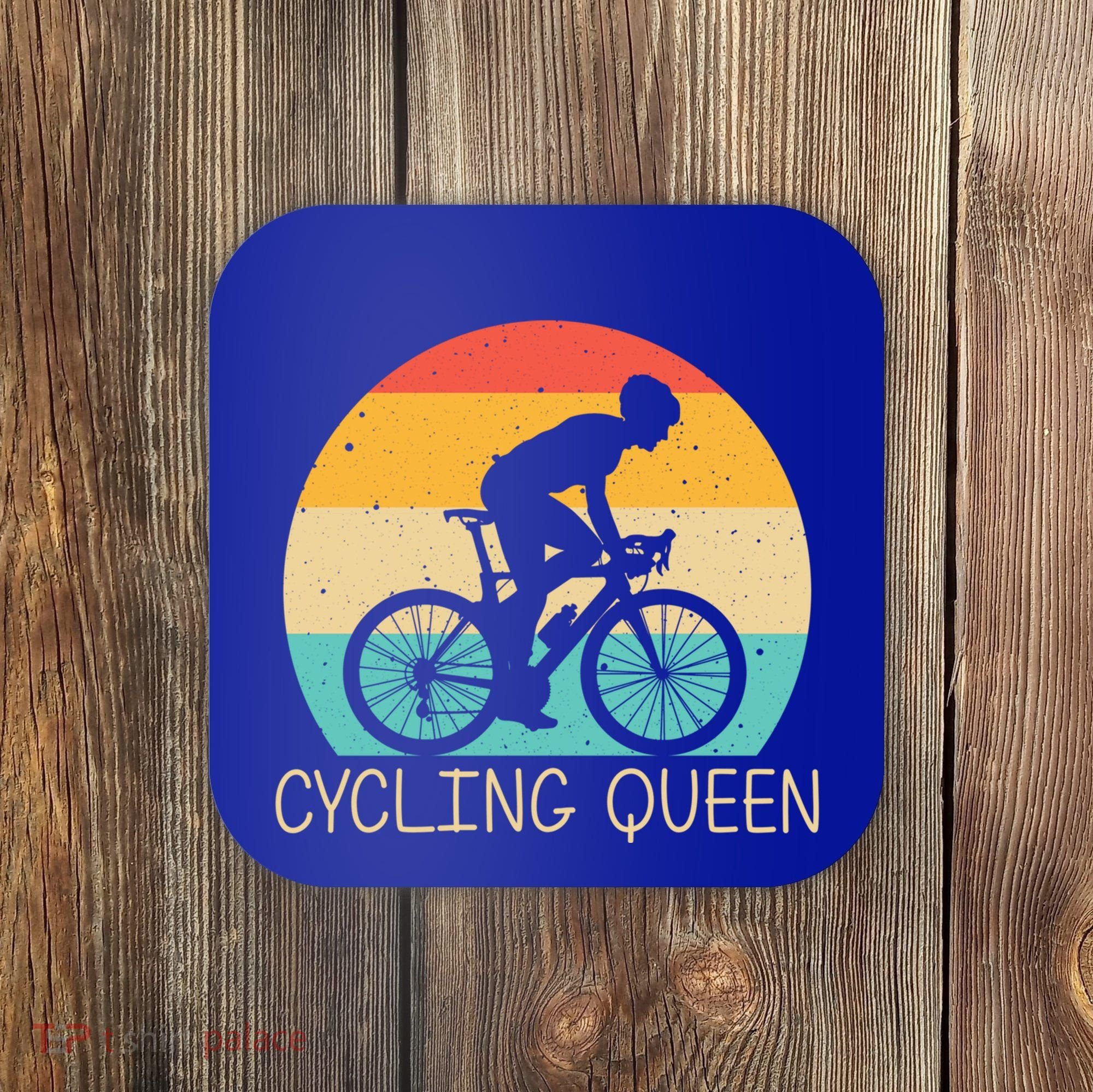 Cool Cycling Mom Cyclist Bicycle Mountain Biking Funny Gift Coaster