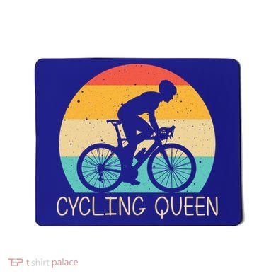 Cool Cycling Mom Cyclist Bicycle Mountain Biking Funny Gift Mousepad