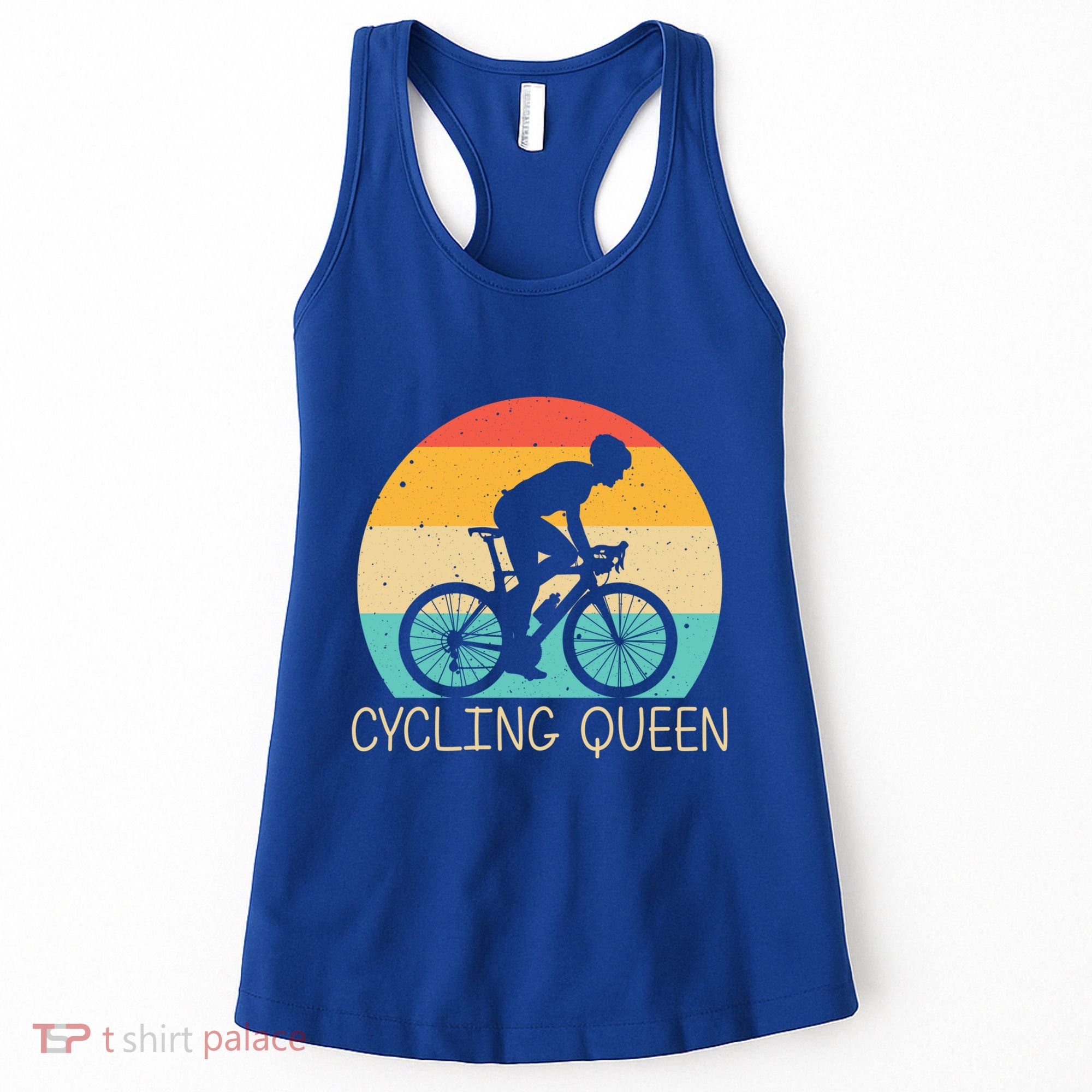 Cool Cycling Mom Cyclist Bicycle Mountain Biking Funny Gift Women's Tank Top