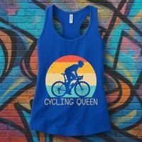 Cool Cycling Mom Cyclist Bicycle Mountain Biking Funny Gift Women's Tank Top thumb 3