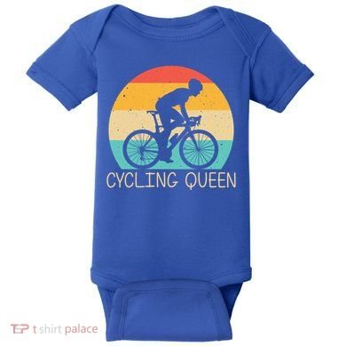 Cool Cycling Mom Cyclist Bicycle Mountain Biking Funny Gift Baby Bodysuit