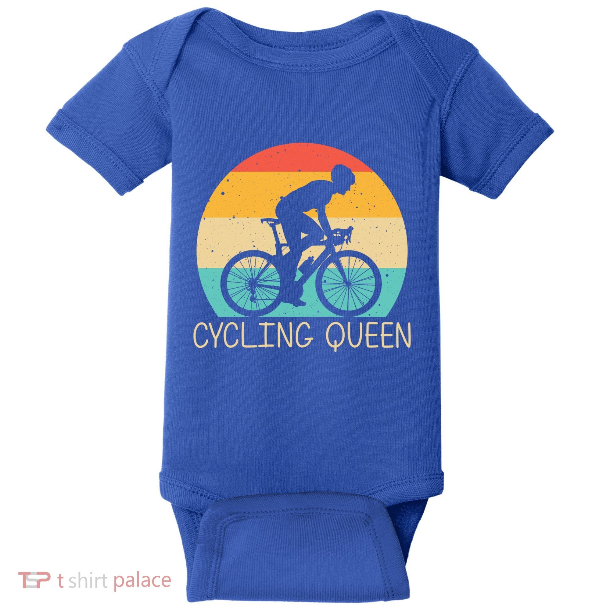 Cool Cycling Mom Cyclist Bicycle Mountain Biking Funny Gift Baby Bodysuit