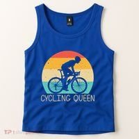 Cool Cycling Mom Cyclist Bicycle Mountain Biking Funny Gift Tank Top thumb 2