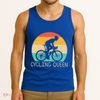 Cool Cycling Mom Cyclist Bicycle Mountain Biking Funny Gift Tank Top thumb 3