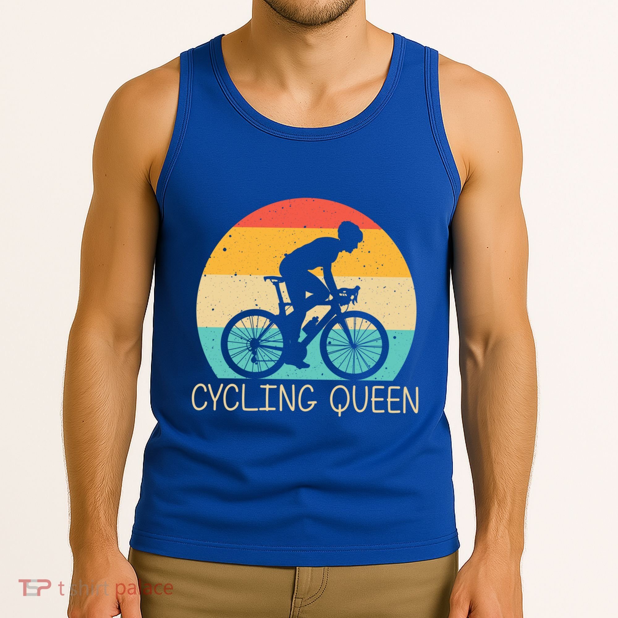 Cool Cycling Mom Cyclist Bicycle Mountain Biking Funny Gift Tank Top