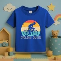 Cool Cycling Mom Cyclist Bicycle Mountain Biking Funny Gift Toddler T-Shirt thumb 3