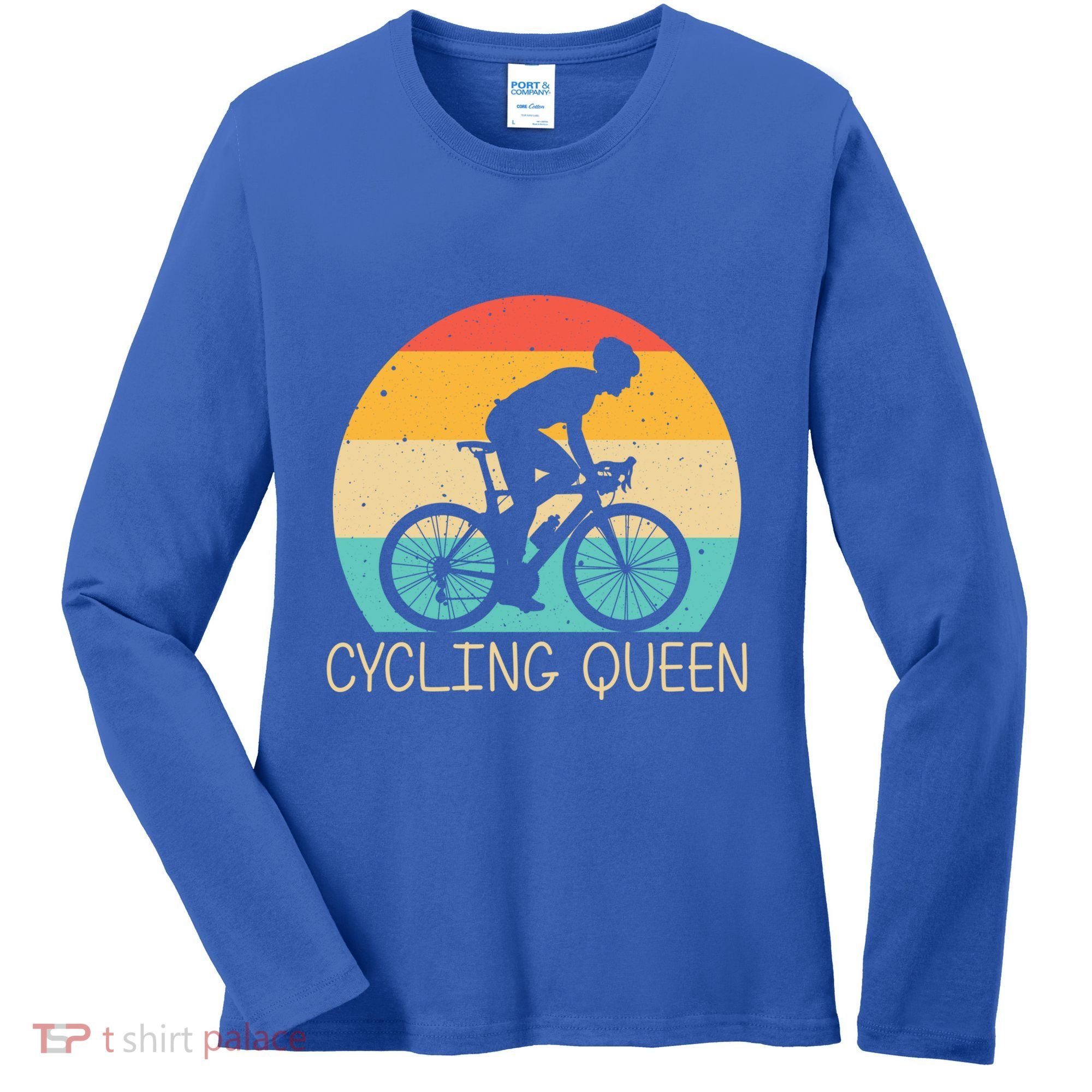 Cool Cycling Mom Cyclist Bicycle Mountain Biking Funny Gift Women's Long Sleeve Shirt