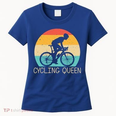 Cool Cycling Mom Cyclist Bicycle Mountain Biking Funny Gift Women's T-Shirt