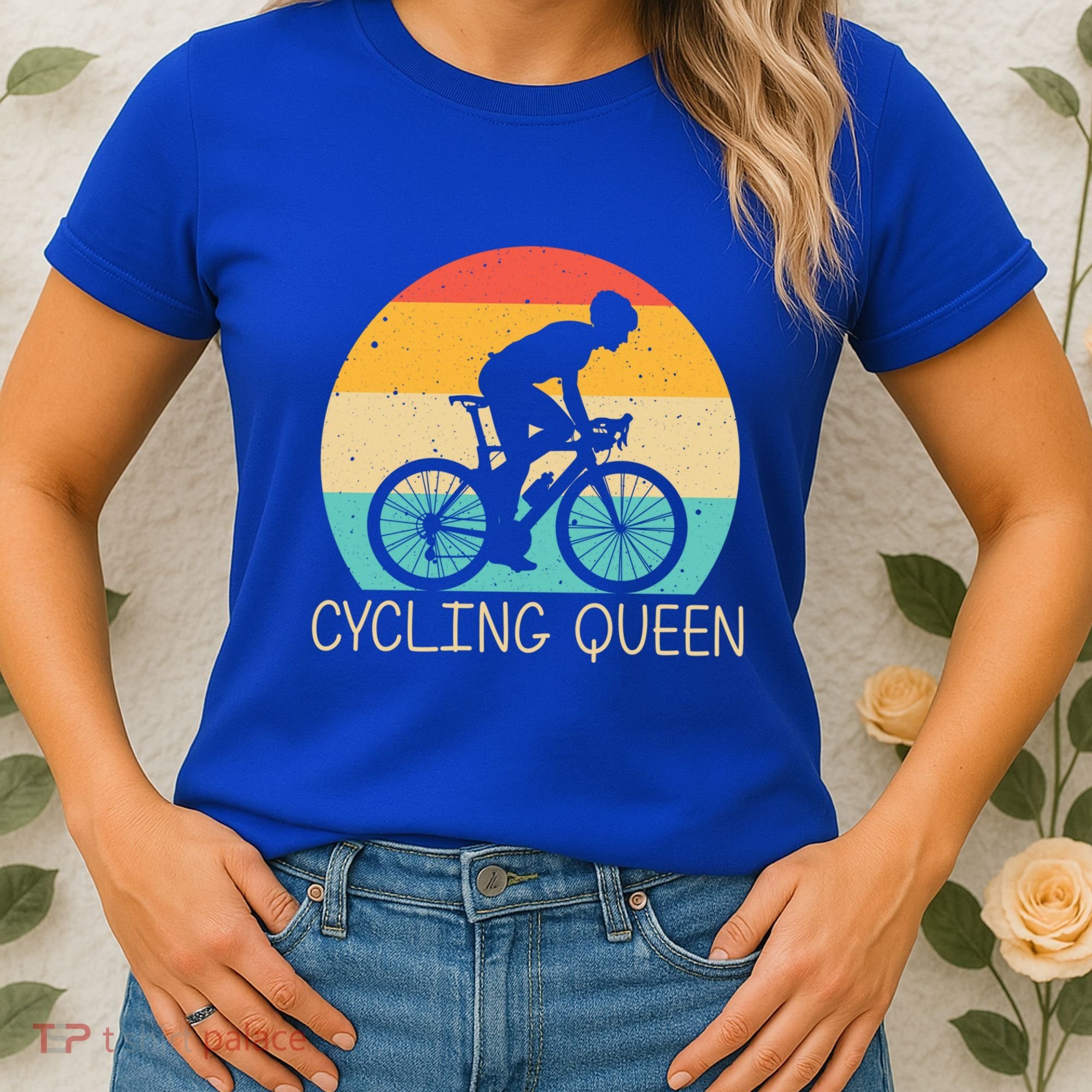 Cool Cycling Mom Cyclist Bicycle Mountain Biking Funny Gift Women's T-Shirt