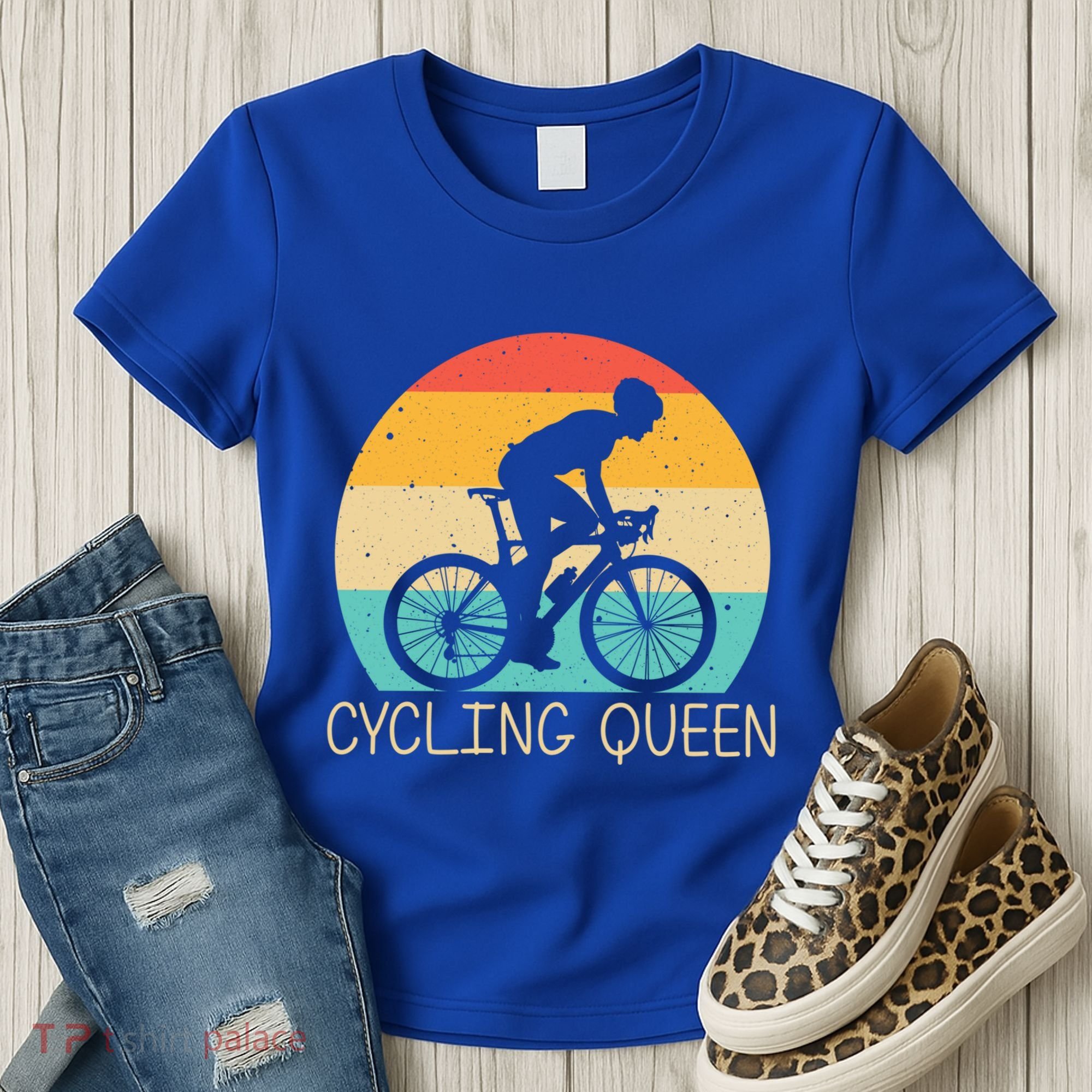 Cool Cycling Mom Cyclist Bicycle Mountain Biking Funny Gift Women's T-Shirt