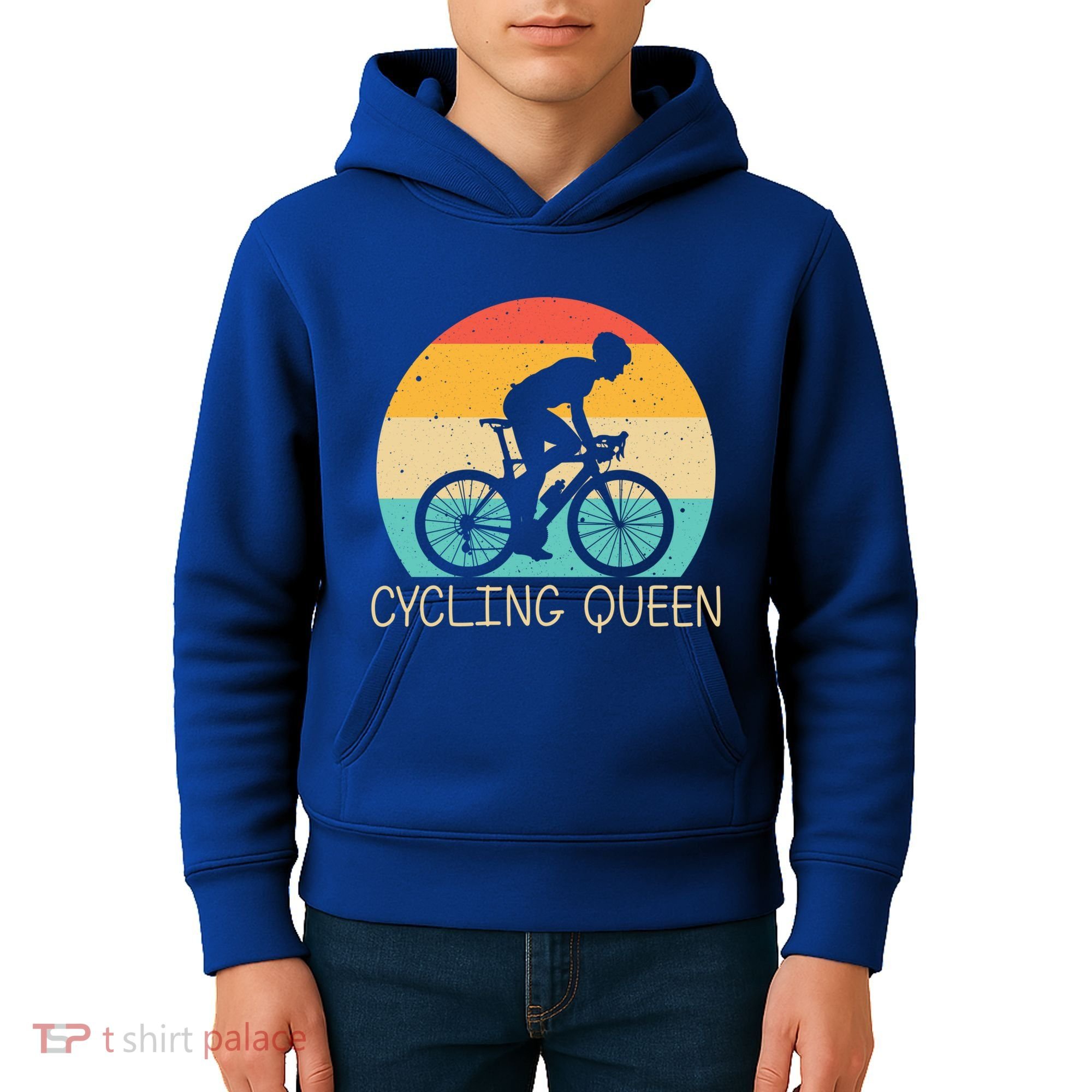 Cool Cycling Mom Cyclist Bicycle Mountain Biking Funny Gift Kids Hoodie