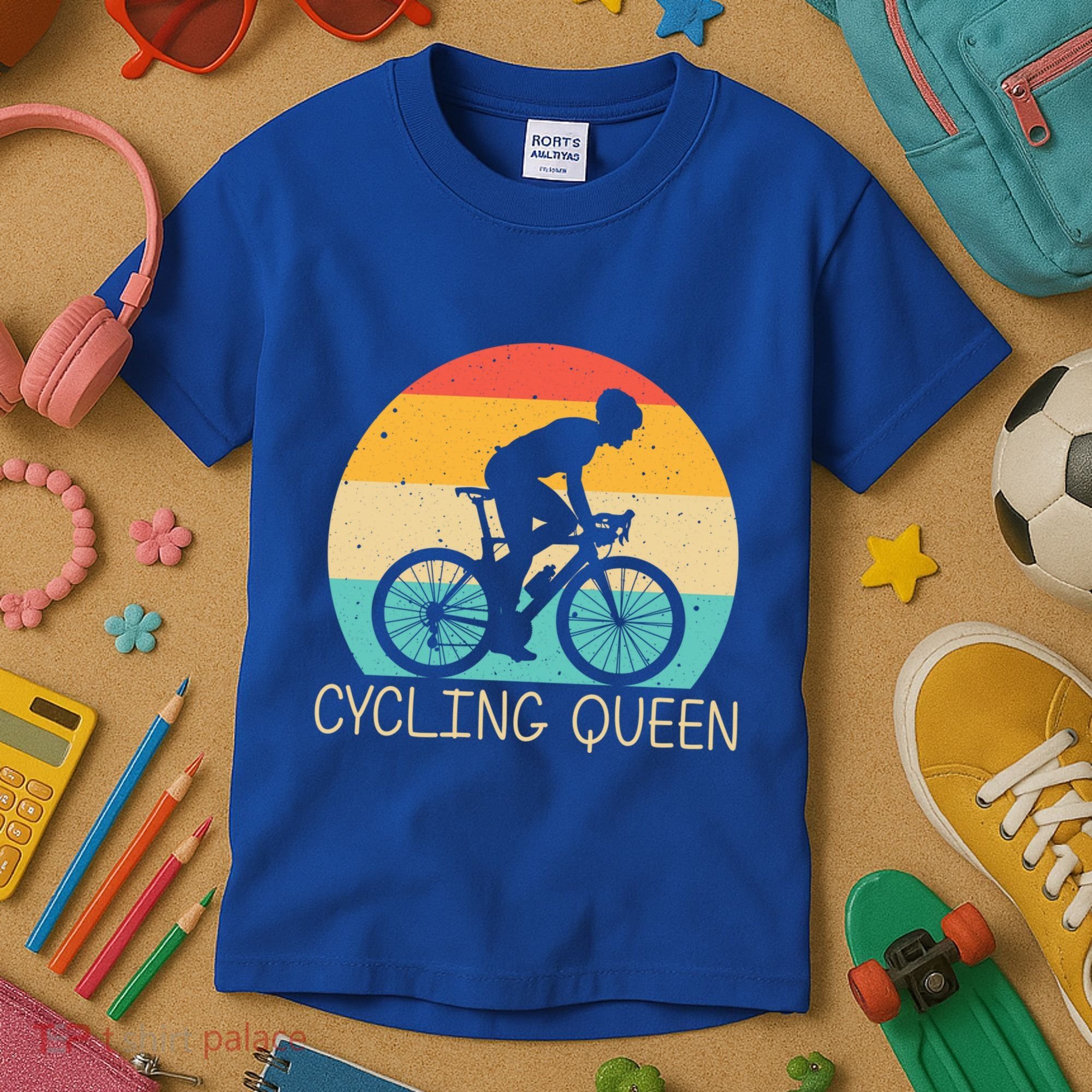 Cool Cycling Mom Cyclist Bicycle Mountain Biking Funny Gift Kids T-Shirt