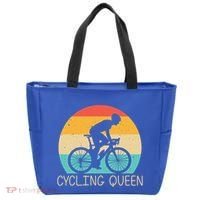 Cool Cycling Mom Cyclist Bicycle Mountain Biking Funny Gift Tote Bag thumb 0
