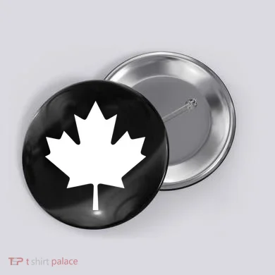 Canada Canadian Maple Flag Canada Day Button