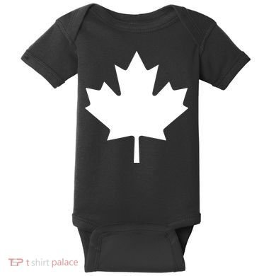 Canada Canadian Maple Flag Canada Day Baby Bodysuit