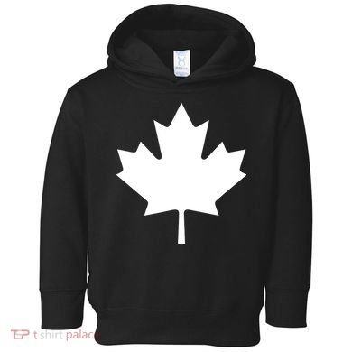 Canada Canadian Maple Flag Canada Day Toddler Hoodie