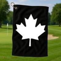 Canada Canadian Maple Flag Canada Day Golf Towel thumb 1