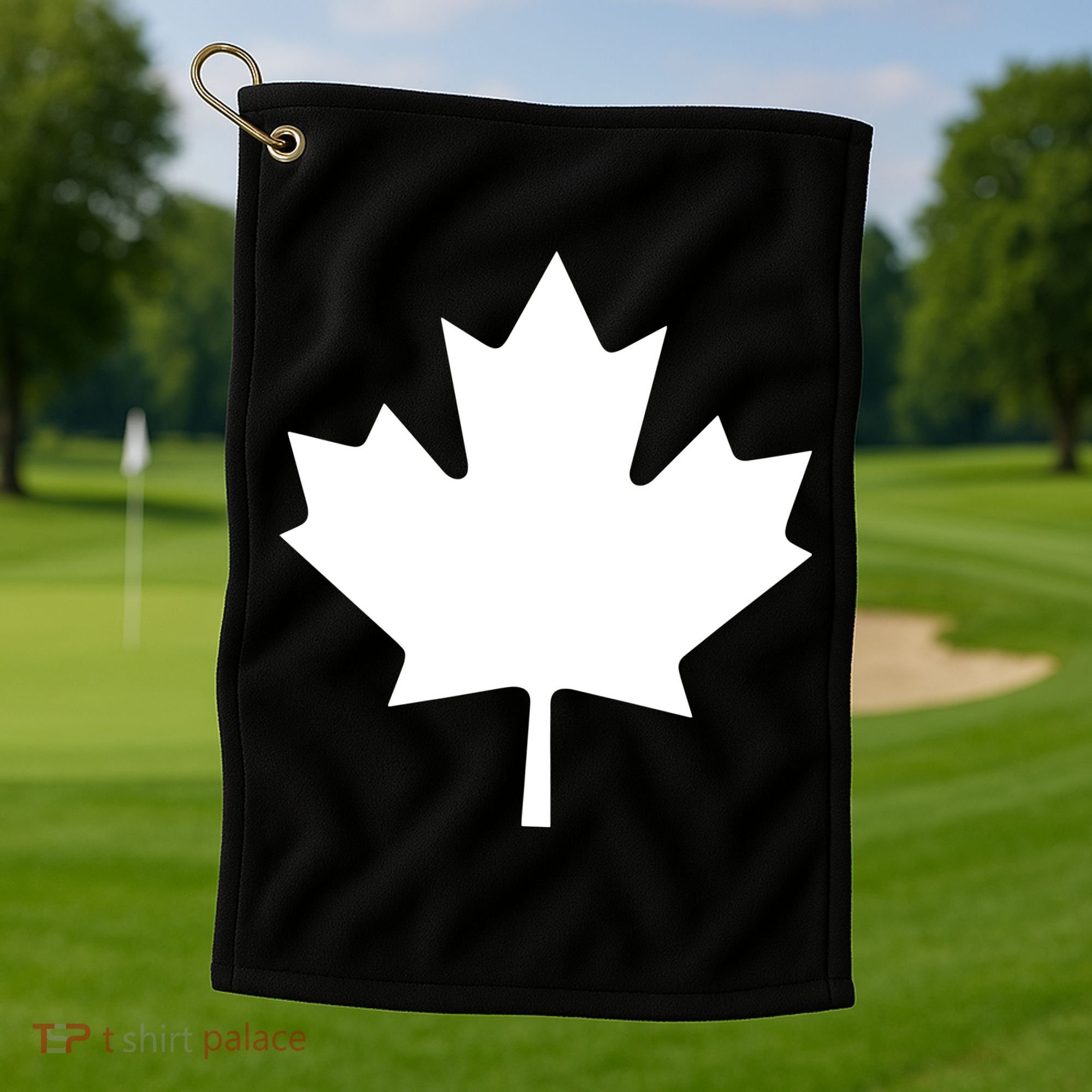 Canada Canadian Maple Flag Canada Day Golf Towel