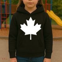 Canada Canadian Maple Flag Canada Day Kids Hoodie thumb 3