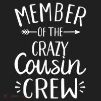 Crazy Cousin Member Of The Crazy Cousin Crew Beanie thumb 2