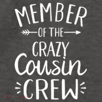 Crazy Cousin Member Of The Crazy Cousin Crew Vector Backpack thumb 2