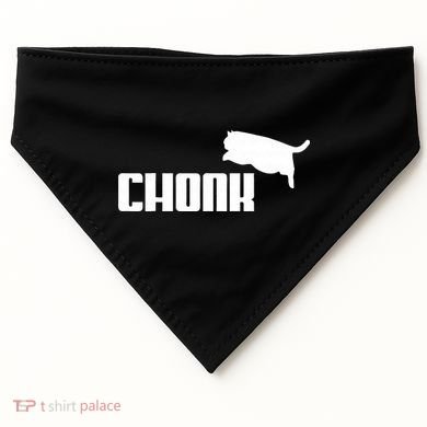 Chonk Cat Meme Funny USA-Made Doggie Bandana