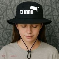 Chonk Cat Meme Funny Bucket Hat thumb 3