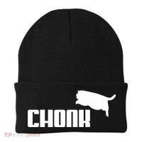 Chonk Cat Meme Funny Beanie thumb 0