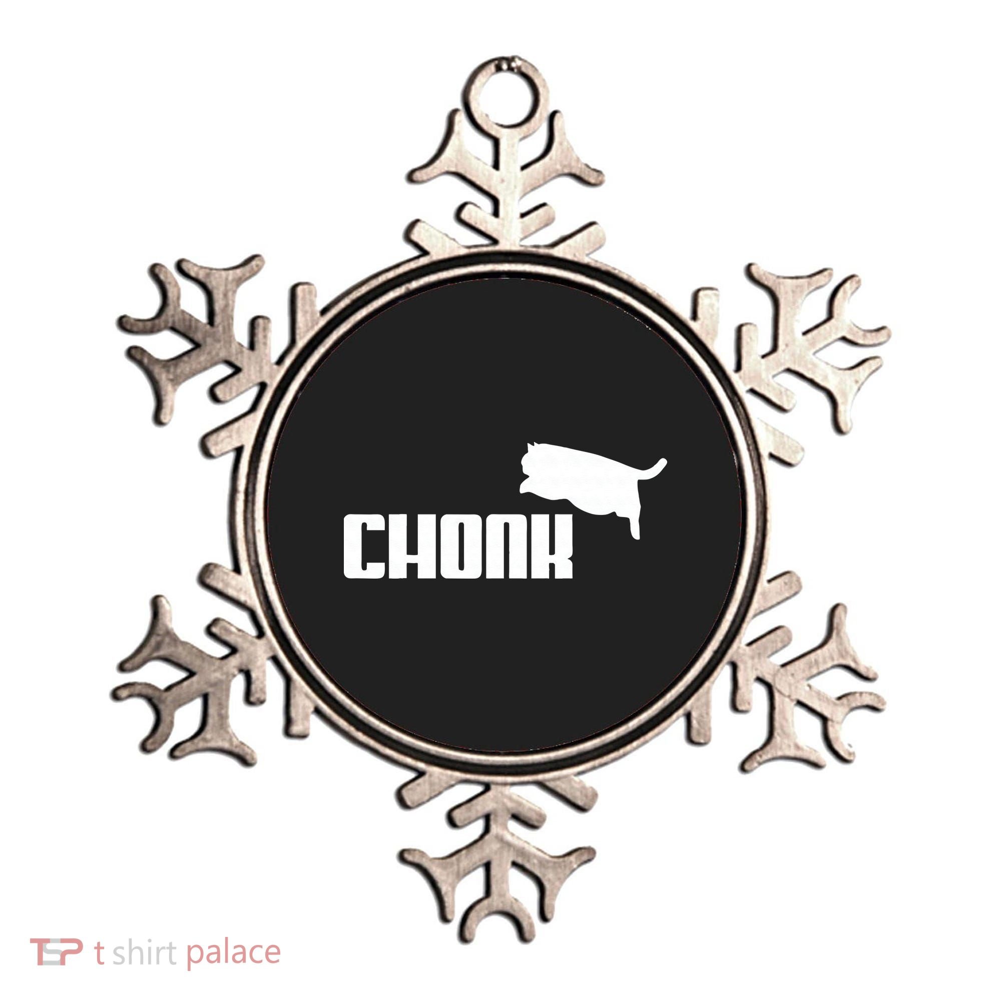 Chonk Cat Meme Funny Ornament