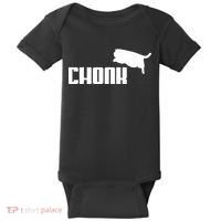 Chonk Cat Meme Funny Baby Bodysuit thumb 0