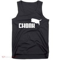 Chonk Cat Meme Funny Tank Top thumb 0