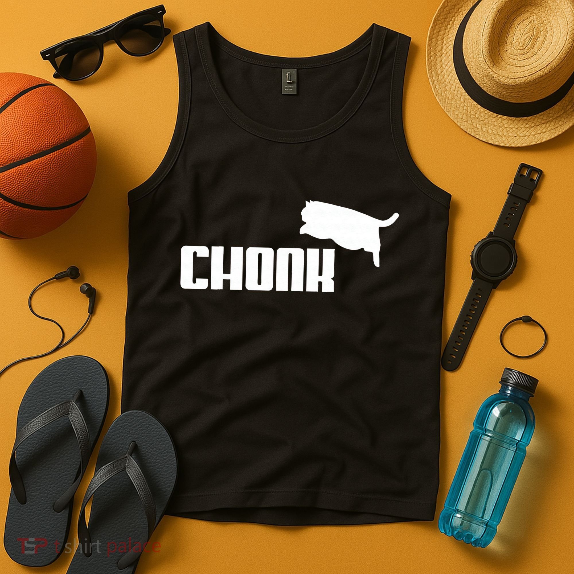Chonk Cat Meme Funny Tank Top