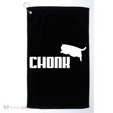 Chonk Cat Meme Funny Golf Towel
