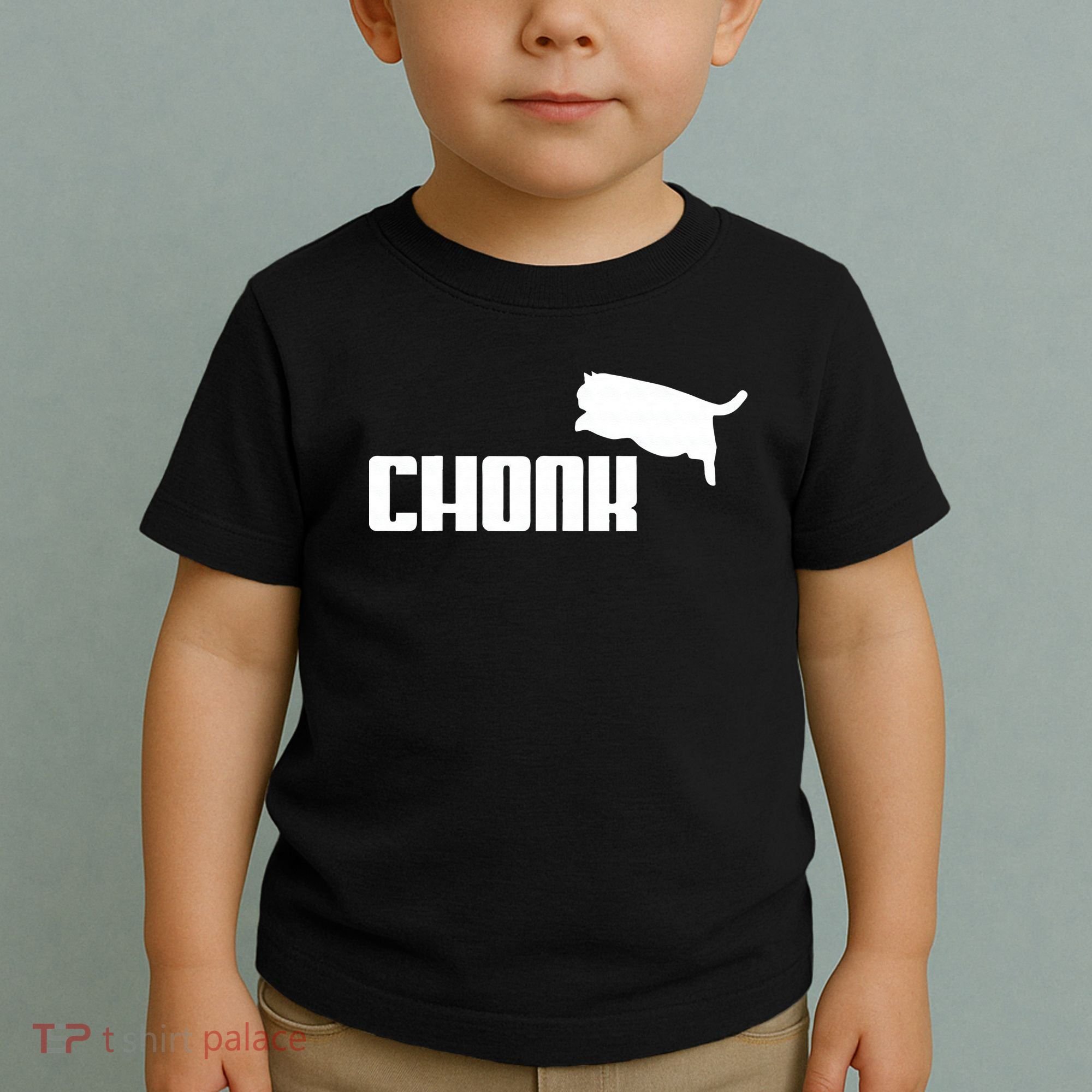 Chonk Cat Meme Funny Toddler T-Shirt