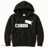 Chonk Cat Meme Funny Kids Hoodie thumb 0