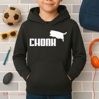 Chonk Cat Meme Funny Kids Hoodie thumb 2