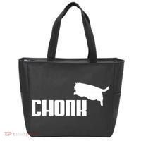 Chonk Cat Meme Funny Tote Bag thumb 0