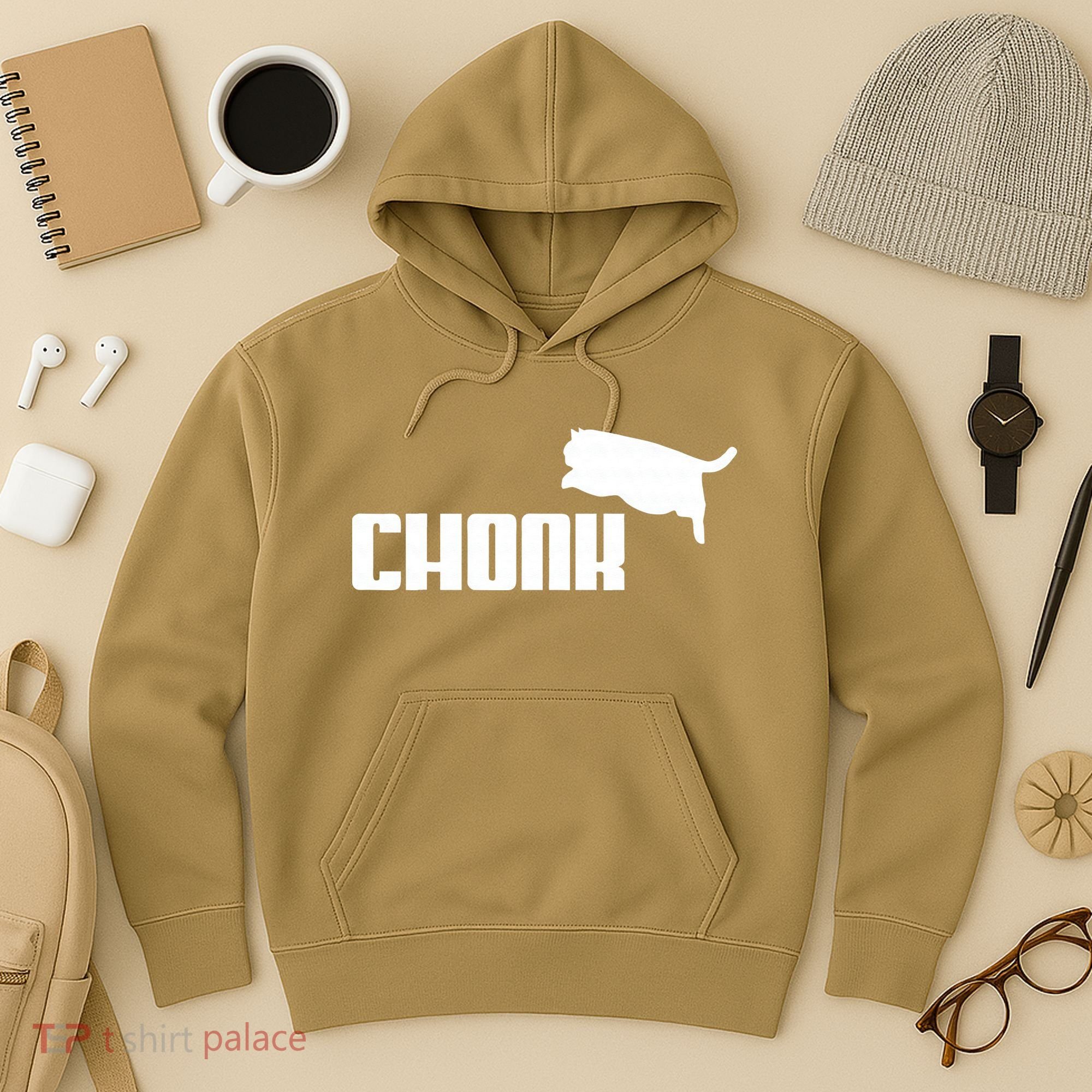 Chonk Cat Meme Funny Hoodie