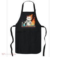 Chemistry Cat Meme This Is Fine Medical Lab Tech Lab Science Apron thumb 0