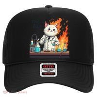 Chemistry Cat Meme This Is Fine Medical Lab Tech Lab Science Hat thumb 0