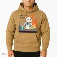 Chemistry Cat Meme This Is Fine Medical Lab Tech Lab Science Hoodie thumb 2