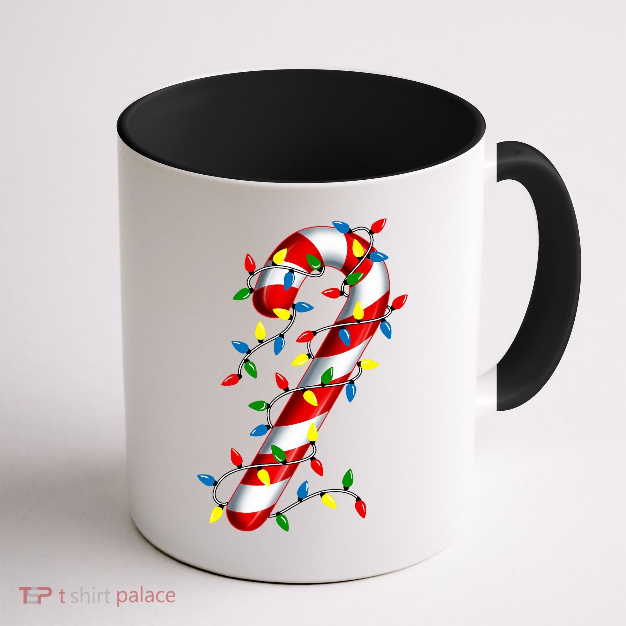 Candy Cane Merry And Bright Christmas Lights Candy Family Coffee Mug