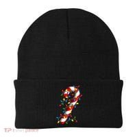 Candy Cane Merry And Bright Christmas Lights Candy Family Beanie thumb 0