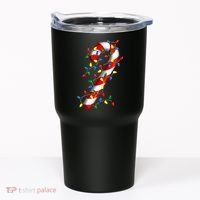 Candy Cane Merry And Bright Christmas Lights Candy Family Tumbler thumb 0