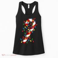 Candy Cane Merry And Bright Christmas Lights Candy Family Women's Tank Top thumb 0