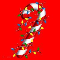 Candy Cane Merry And Bright Christmas Lights Candy Family Santa Hat thumb 1