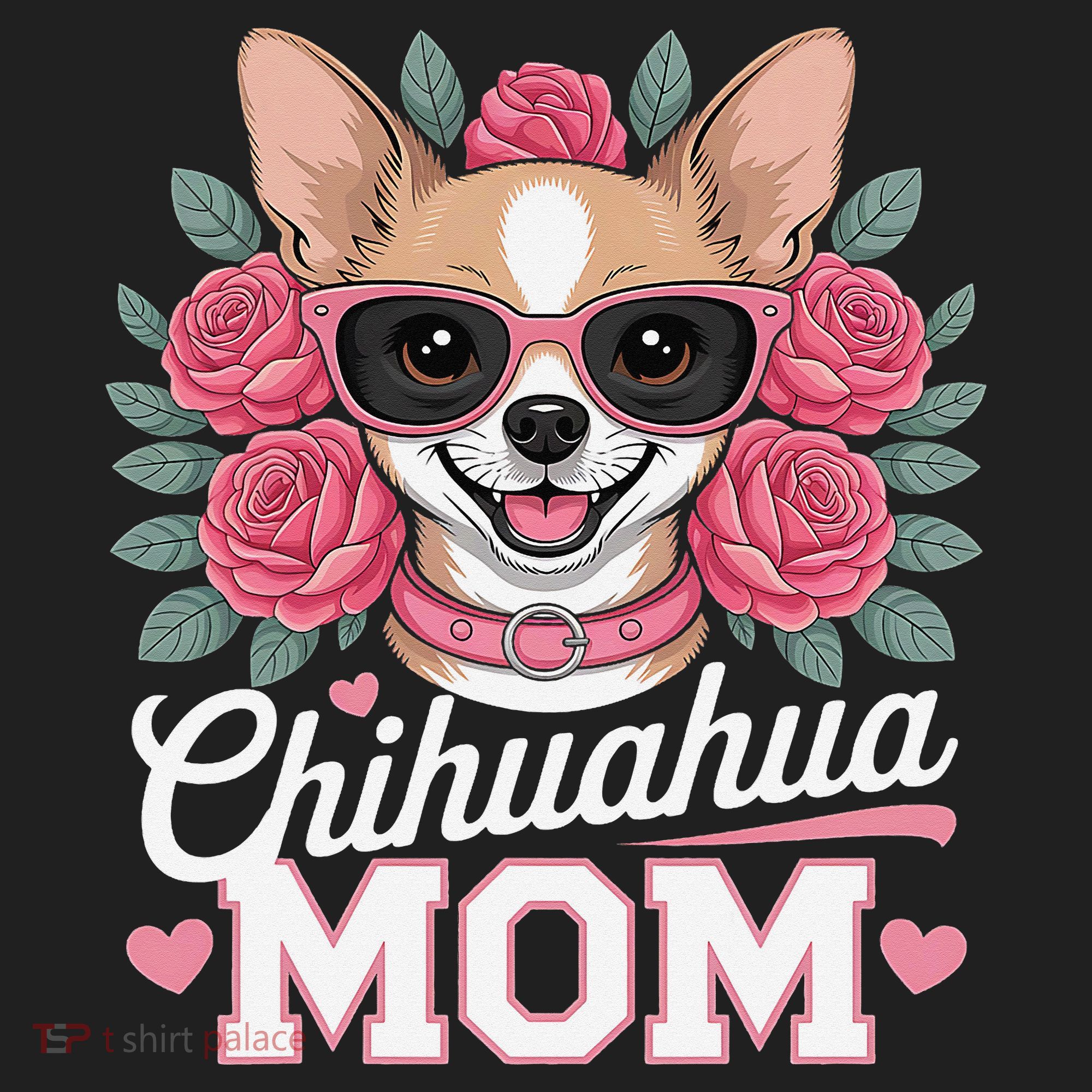 Cute Chihuahua Mom Sunglasses Flower For Chihuahua Owner Women's Sweatshirt