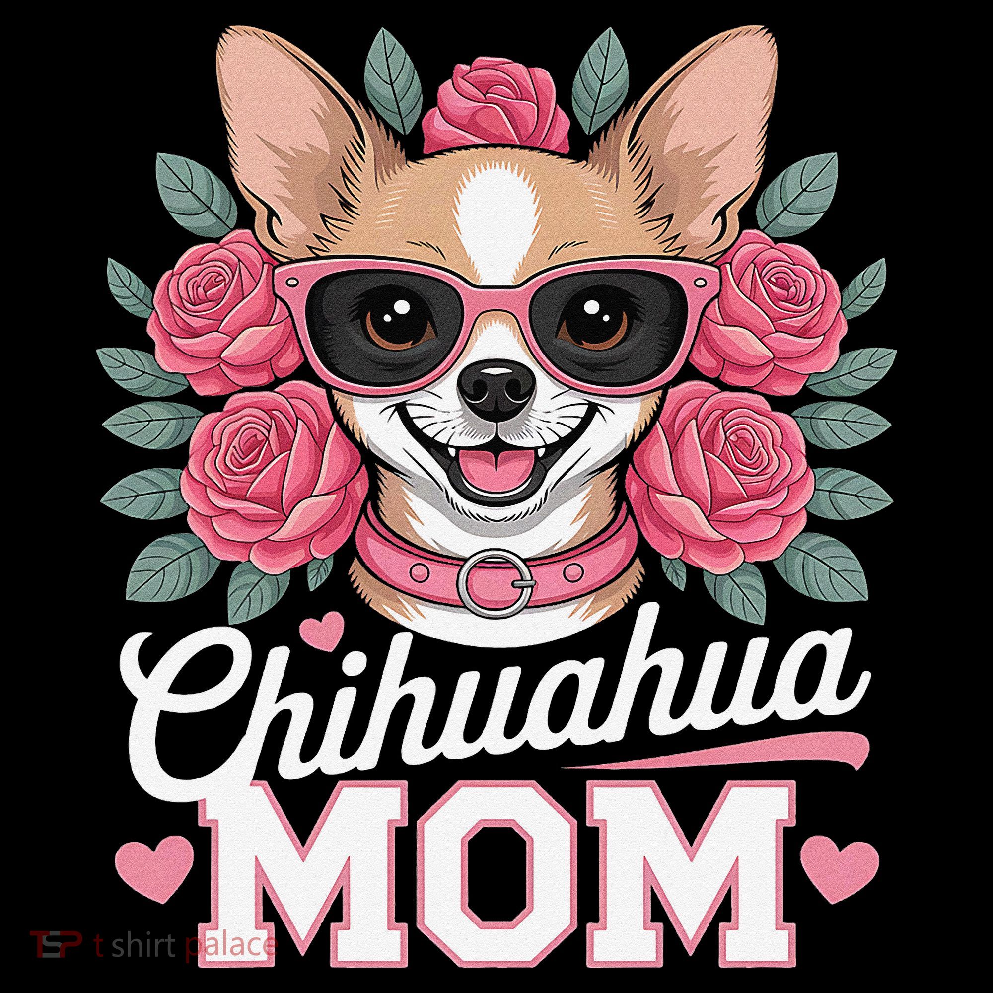 Cute Chihuahua Mom Sunglasses Flower For Chihuahua Owner Coffee Mug