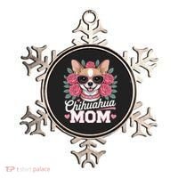 Cute Chihuahua Mom Sunglasses Flower For Chihuahua Owner Ornament thumb 0