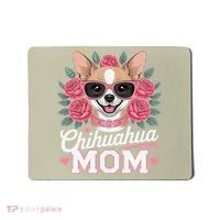 Cute Chihuahua Mom Sunglasses Flower For Chihuahua Owner Mousepad thumb 0